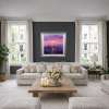 Sunshine Sparkle Across The Thames by Andrew Grant Kurtis, original painting, in room