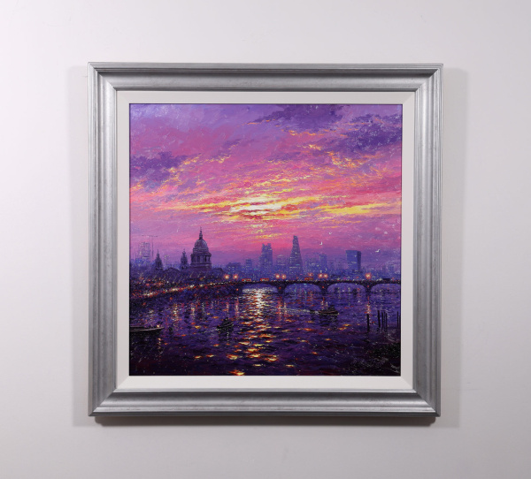 Sunshine Sparkle Across The Thames by Andrew Grant Kurtis, original painting