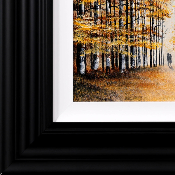Golden Times, Woodland by Jay Nottingham, original painting, detail