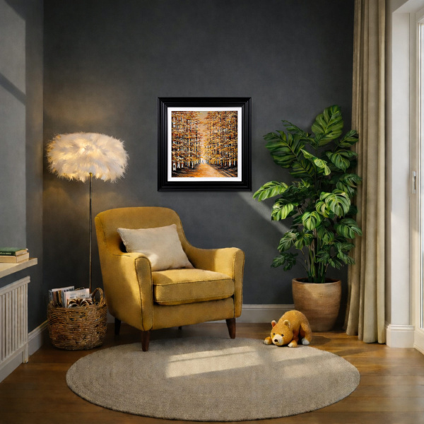 Our Secret by Jay Nottingham, original painting, in room