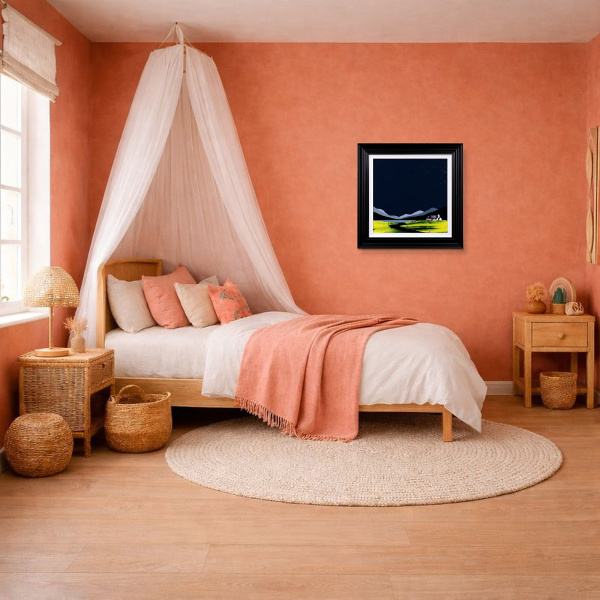 The Old Workshop by Jay Nottingham, original painting, in room