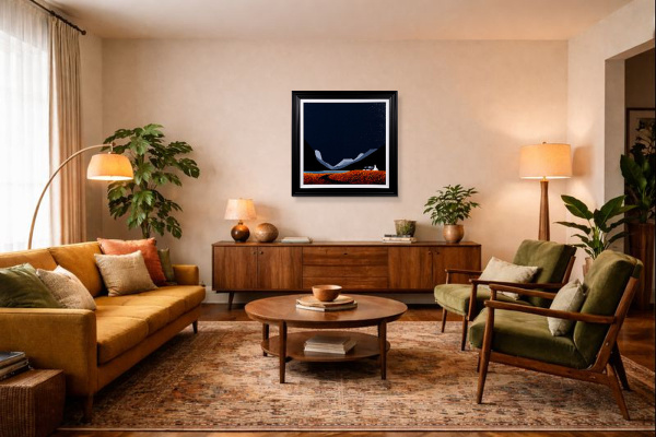 Gentle Breezes by Jay Nottingham, original painting, in room