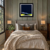 The Old Boathouse by Jay Nottingham, original painting, in room