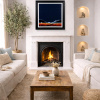Distant Shores by Jay Nottingham, original painting, in room