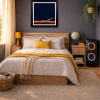 Distant Shores by Jay Nottingham, original painting, in room
