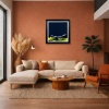Clear Night Air by Jay Nottingham, original painting, in room