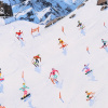 Alpine Escape I by Paola Cassais, original painting, detail