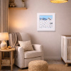 Alpine Escape I by Paola Cassais, original painting, in room