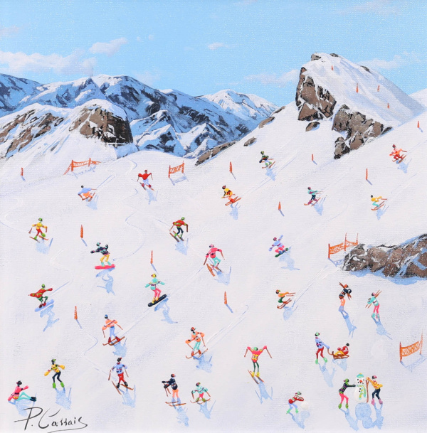 Alpine Escape I by Paola Cassais, original painting
