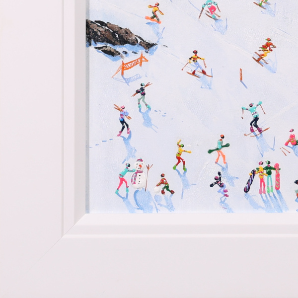 First Tracks by Paola Cassais, original painting, detail