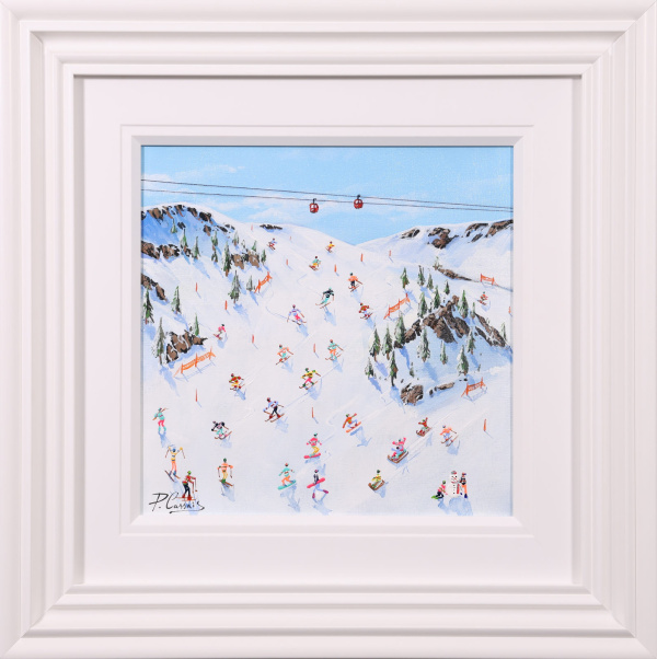 Ski Season Cheer by Paola Cassais, original painting