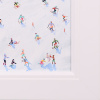 Winter Village Slopes by Paola Cassais, original painting, detail