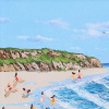 Seaside Joy I by Paola Cassais, original painting, detail