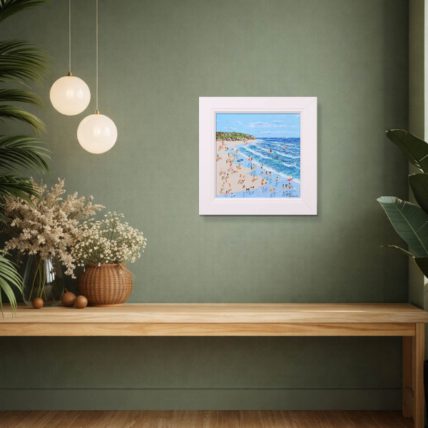 Seaside Joy I by Paola Cassais, original painting, in room