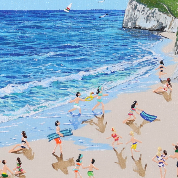 Coastal Moments by Paola Cassais, original painting, detail