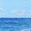 Coastal Moments by Paola Cassais, original painting, detail