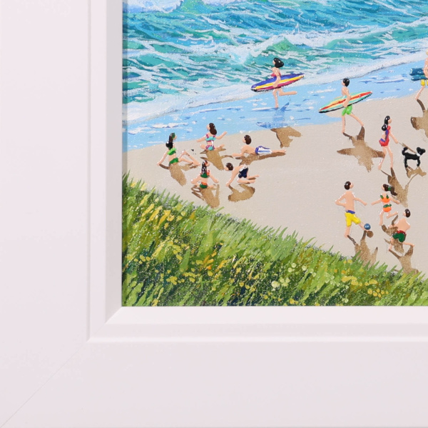 Beachside Bliss by Paola Cassais, original painting, detail