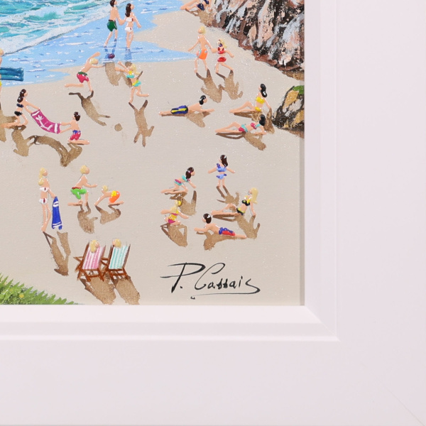 Beachside Bliss by Paola Cassais, original painting, detail