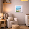 Beachside Bliss by Paola Cassais, original painting, in room