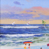 Endless Summer by Paola Cassais, original painting, detail