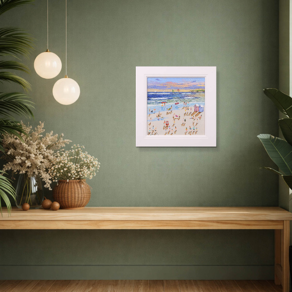 Endless Summer by Paola Cassais, original painting, in room