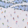 Alpine Panorama by Paola Cassais, original painting, detail