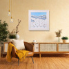 Alpine Panorama by Paola Cassais, original painting, in room