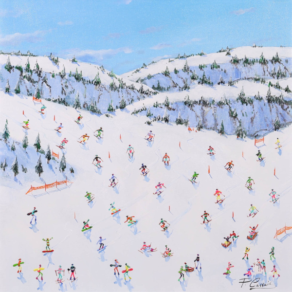 Alpine Panorama by Paola Cassais, original painting