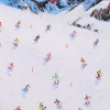 Snowfall Spirit by Paola Cassais, original painting, detail