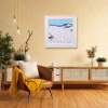 Snowfall Spirit by Paola Cassais, original painting, in room