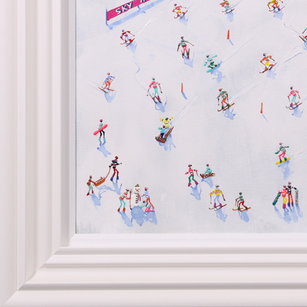 Mountain Celebration by Paola Cassais, original painting, detail