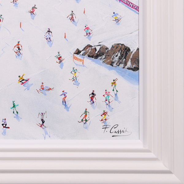 Mountain Celebration by Paola Cassais, original painting, detail