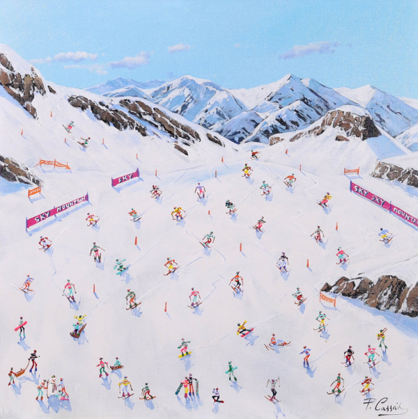 Mountain Celebration by Paola Cassais, original painting