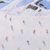 Grand Alpine Day by Paola Cassais, original painting, detail