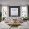 Grand Alpine Day by Paola Cassais, original painting, in room