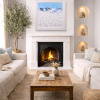 Winter Heights by Paola Cassais, original painting, in room