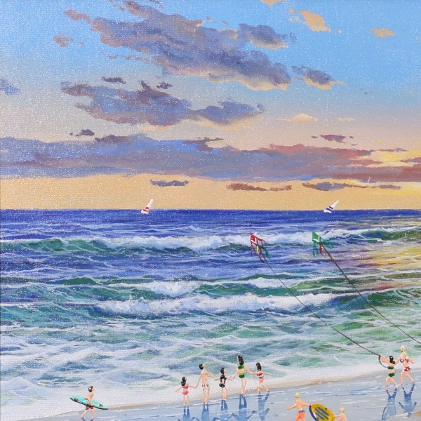 Endless Horizon by Paola Cassais, original painting, detail