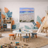 Coastal Light by Paola Cassais, original painting, in room
