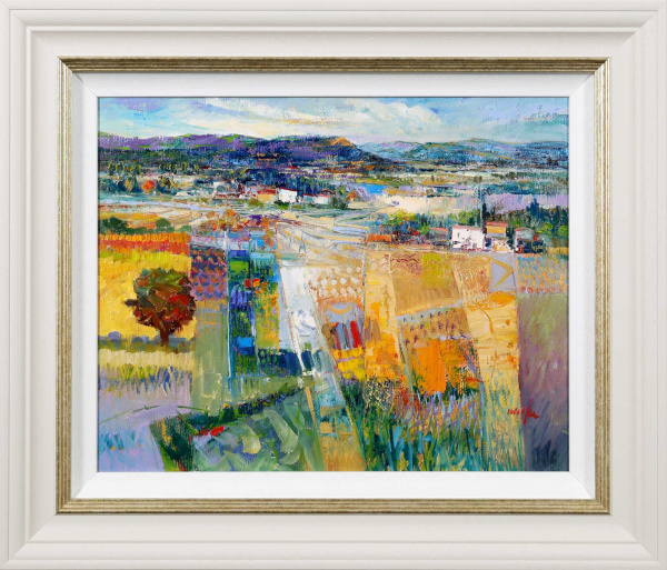 Golden Fields of Tuscany by Mario Malfer, original painting