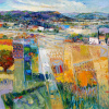 Golden Fields of Tuscany by Mario Malfer, original painting