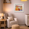 Sunlit Landscape by Mario Malfer, original painting, in room