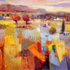 Sunlit Landscape by Mario Malfer, original painting