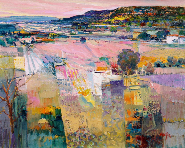 Hillside Harmony by Mario Malfer, original painting