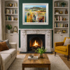 Tuscan Vista by Mario Malfer, original painting, in room