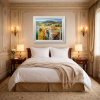 Tuscan Vista by Mario Malfer, original painting, in room