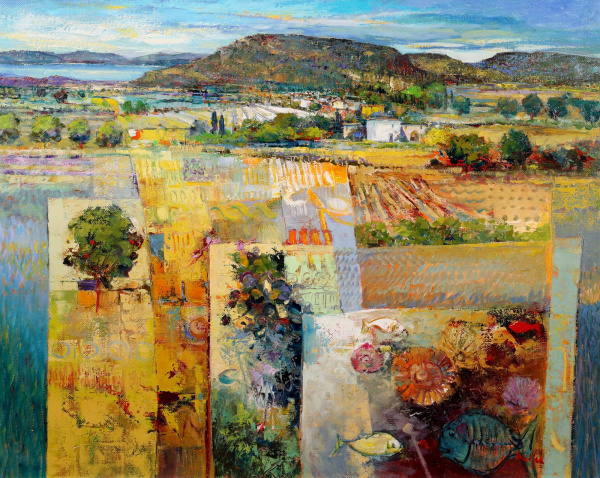 Tuscan Vista by Mario Malfer, original painting