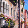Venetian Reflections by Raffaele Fiore, original painting, detail