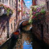 Venetian Reflections by Raffaele Fiore, original painting