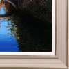 Sunlit Canal by Raffaele Fiore, original painting, detail