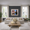 Sunlit Canal by Raffaele Fiore, original painting, in room
